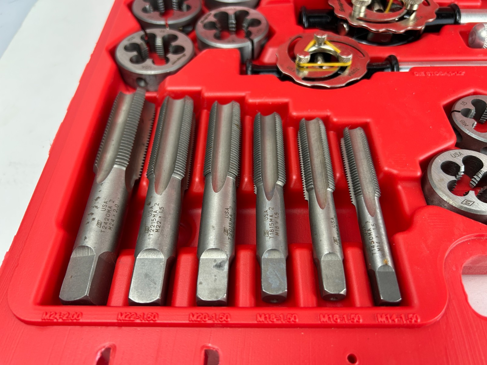 NEW Snap-On Tools 29pc Metric Large Tap & Die Set TDM99117C 14-24 mm USA Made