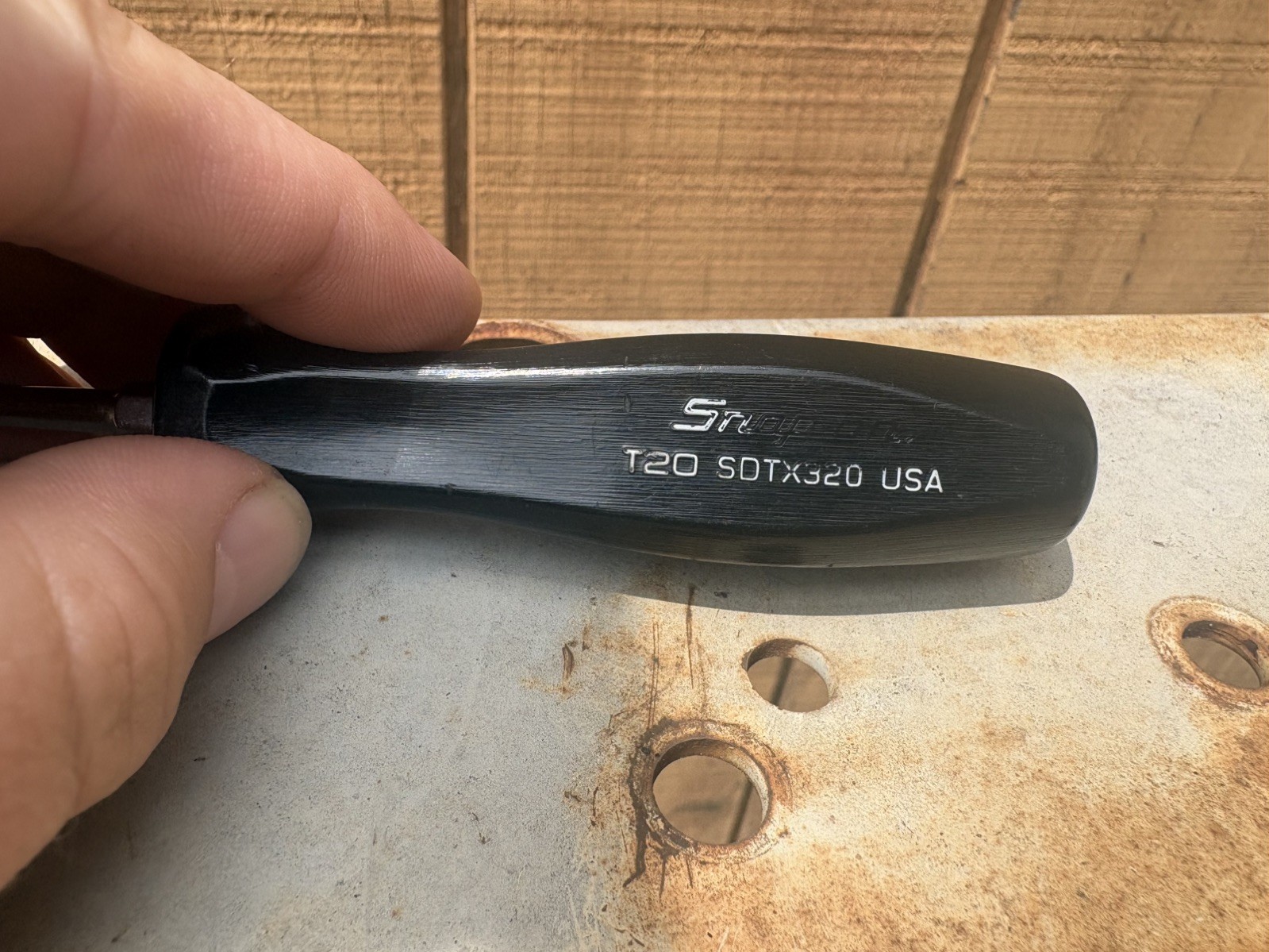 Snap-on Tools SDTX320 T20 Torx Screwdriver Black Hard Handle USA