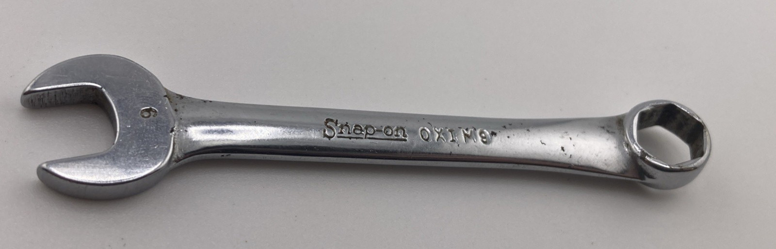 Snap-on OXIM9 9mm Metric Short Combination Wrench 6 pt USA Polished Chrome