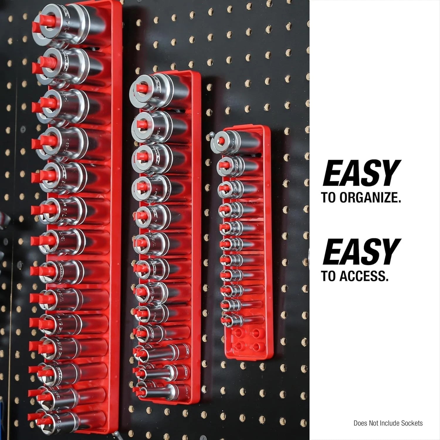 ABS Plastic 6-Piece Socket Tray Organizer Set – Perfect for Workshop or Garage