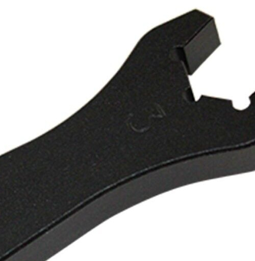Black Aluminum Wrench, AN Fitting Wrench Hex # 3 or 1/2″, Hard Anodized AN3