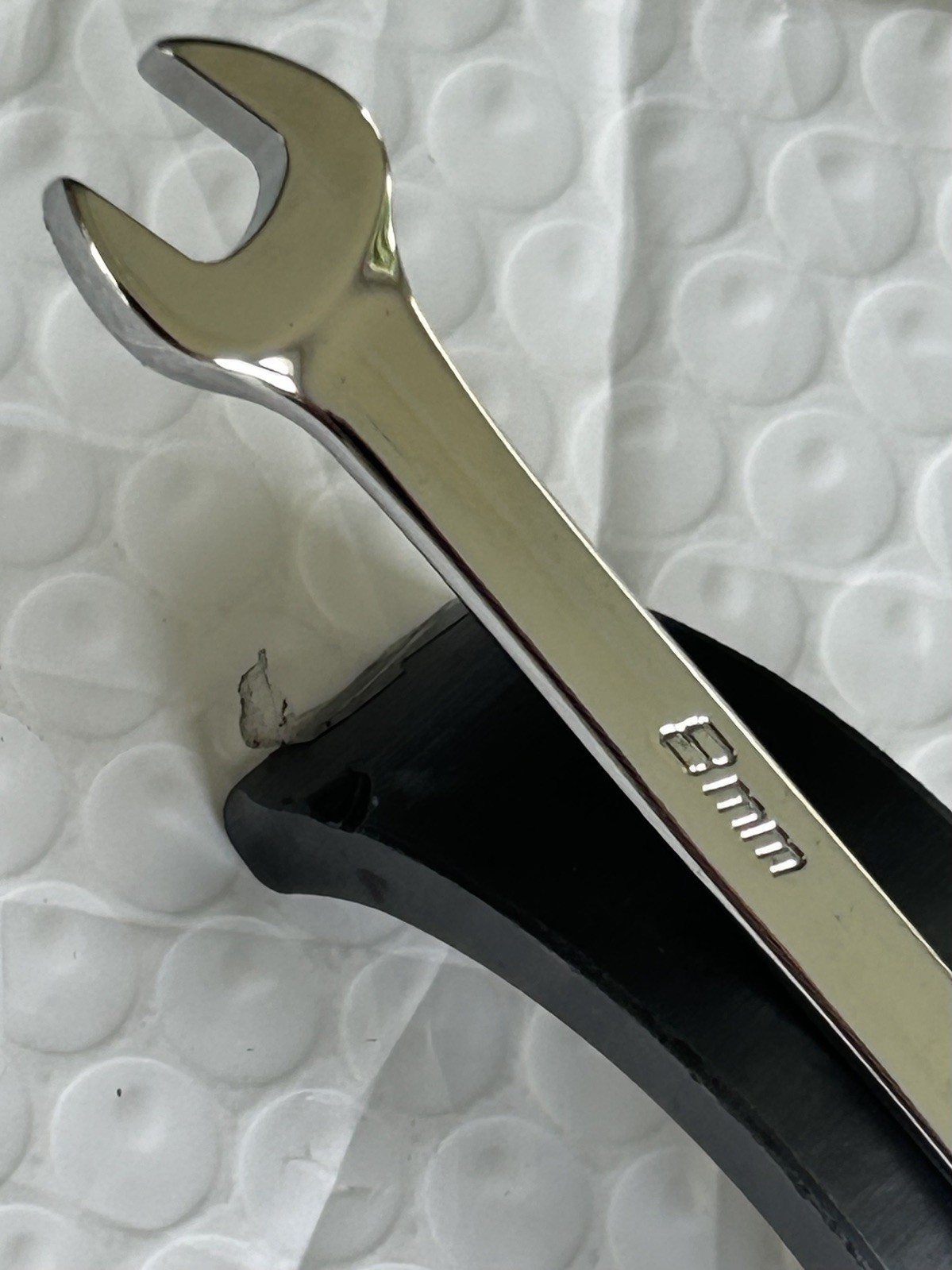 Snap-on USA 8mm OEXM80B Long Combo Wrench 12-Point. SUPER CLEAN. DATE CODE 2017.