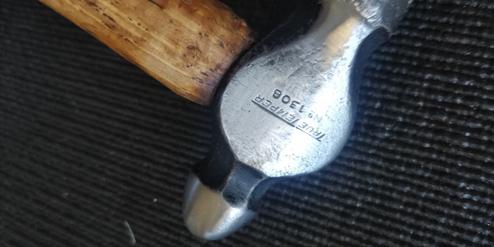 Vintage True Temper No. 1308 Ball Peen Hammer Made In USA