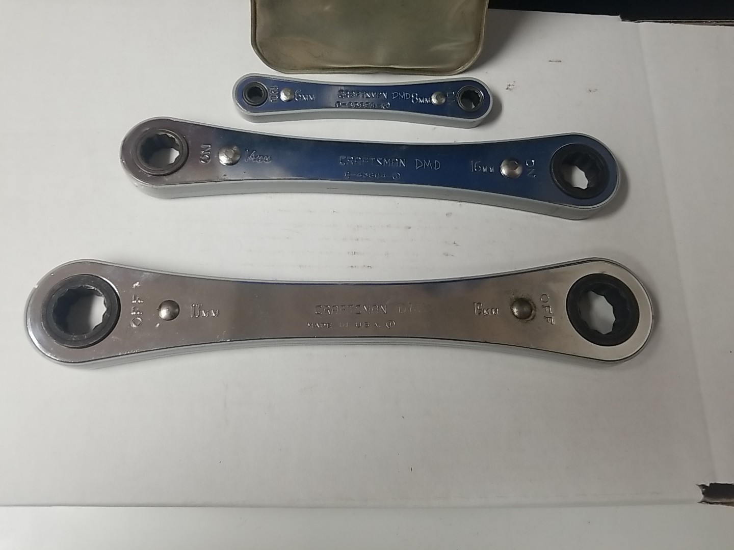 Sears Craftsman Ratcheting Double Box Wrench Lot Of (3) *See Description