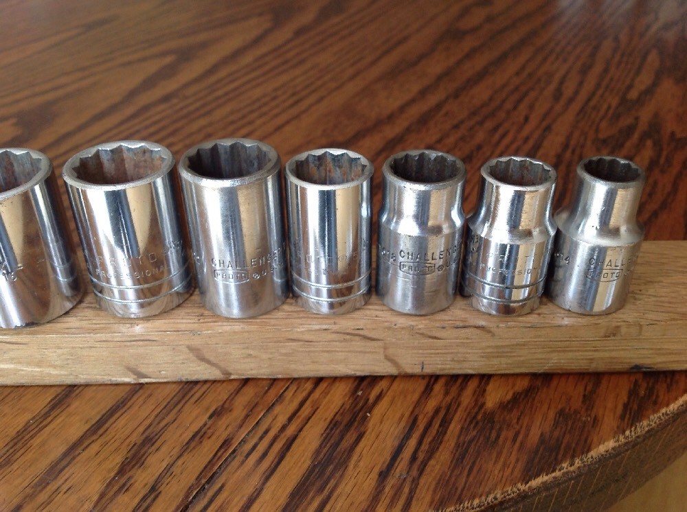 10 USA Proto Sockets 1-1/4″ To 7/16″ AF With 1/2″ Drive All But One.