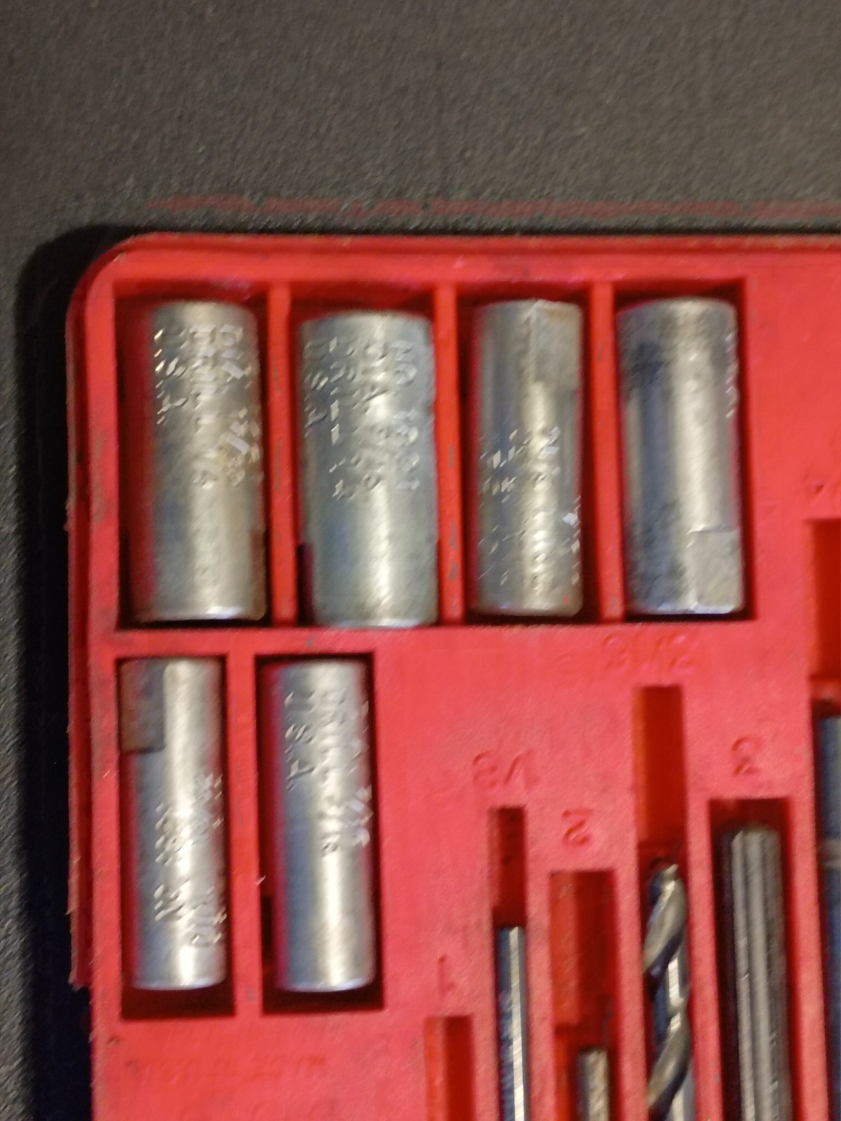 BLUE-POINT 1020 SCREW EXTRACTOR SET *INCOMPLETE SCREW EXTRACTOR TOOL KIT*AS IS
