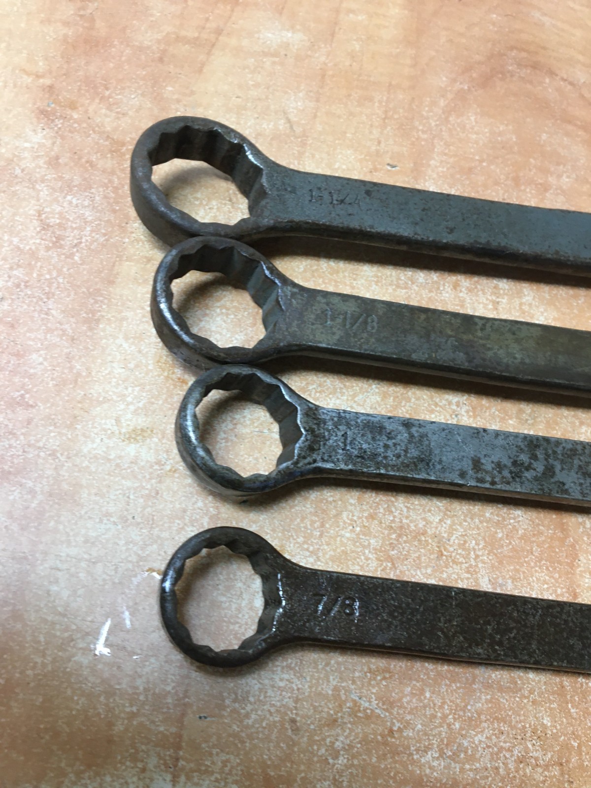 Mac USA Sabina OH 4pc Combination Wrench C16 C15 C13 C11 1-1/4″ 1-1/8″ 1″ 7/8″