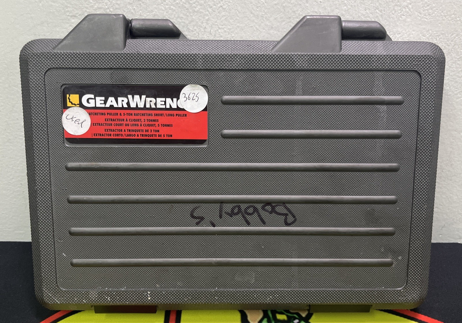 GearWrench 3627 2T & 5T Ratcheting Puller Combination Set, MISSING ONE SET