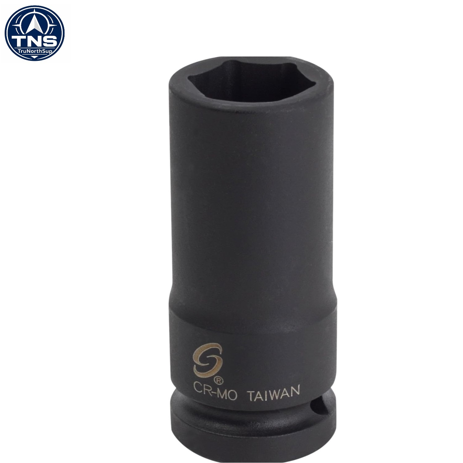 High-Torque 21mm Deep Impact Socket – CR-MO Steel with Black Phosphate Finish