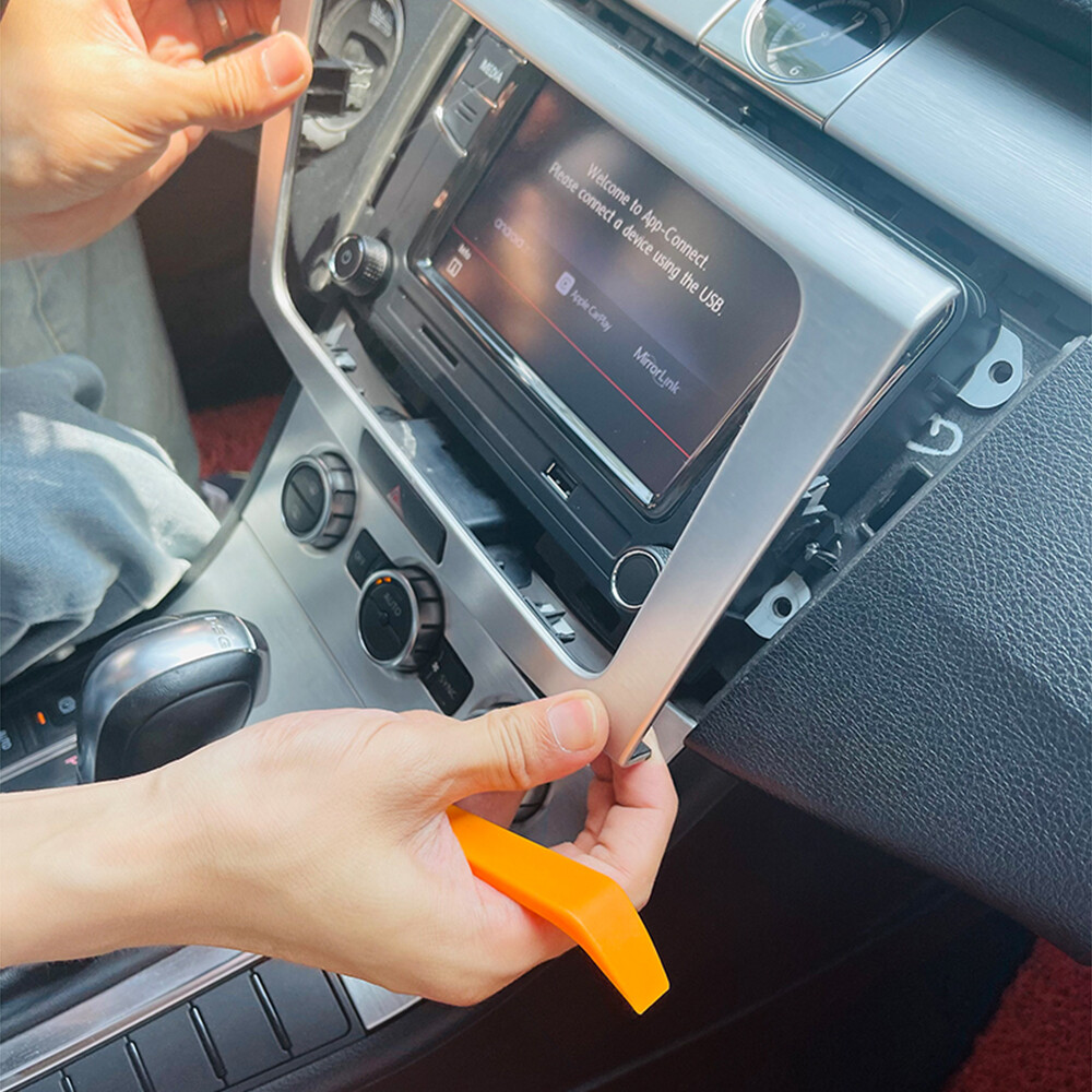 4PCS Car Radio Dash Panel Install Removal Pry Tool Kit Stereo Door Clip 100PCS