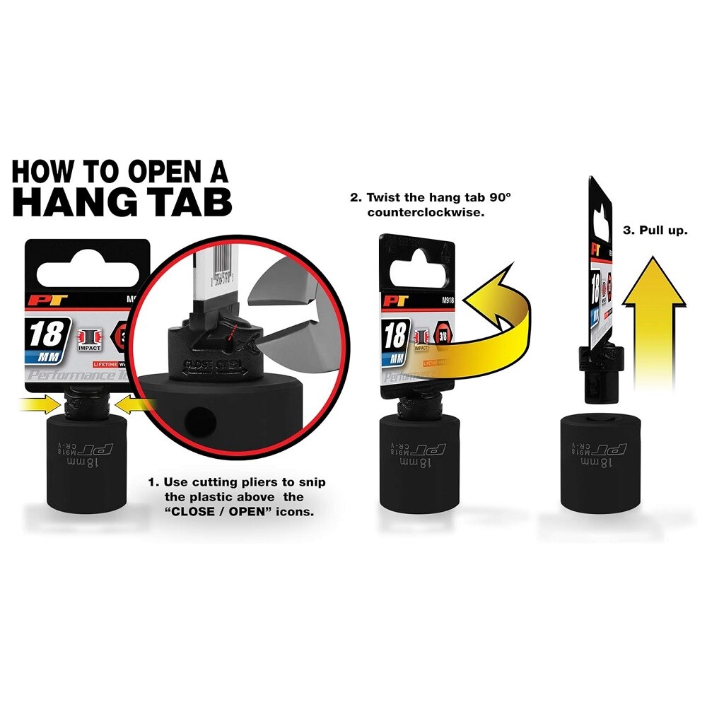 Performance Tool W1269 1/2 Ton 4 Wheel Drive Lock Nut Tool