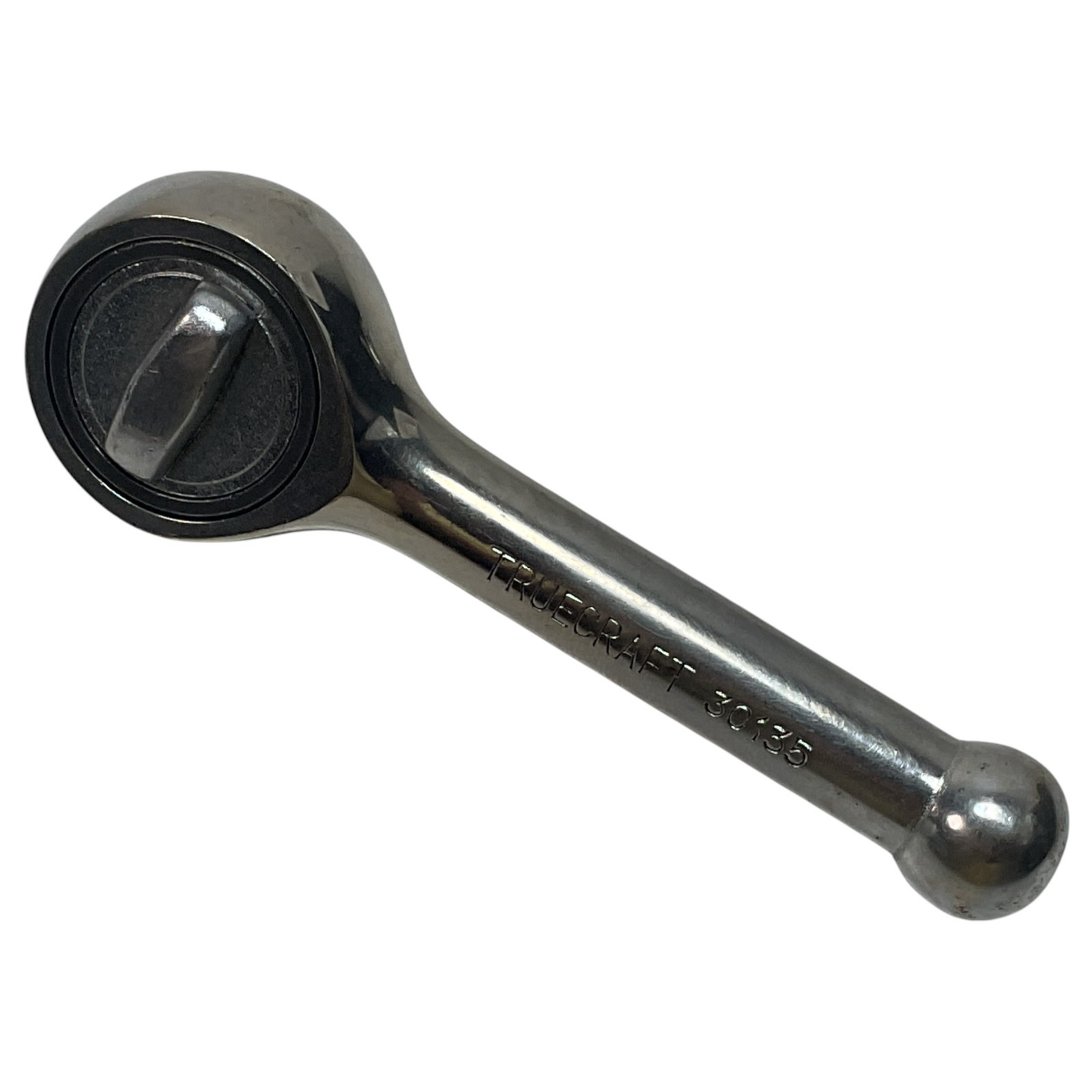 Truecraft 30135 3/8″ Drive Stubby Ratchet Chrome Round Head Japan Tool Mechanic