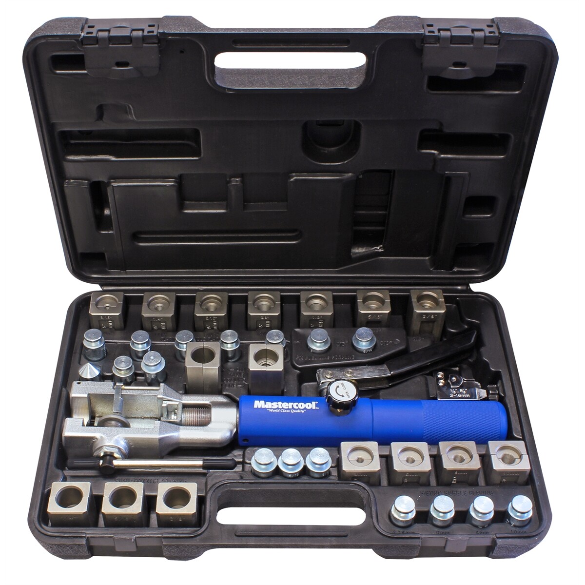 Mastercool 72485-PRC Hydraulic Fuel Brake Coolant Line Flaring Tool Kit W Dies