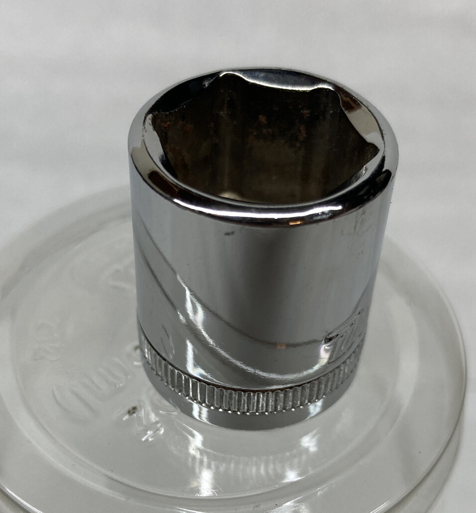 DURALAST 16mm 6 point Hex 3/8in Drive Shallow Metric Single Socket Polished