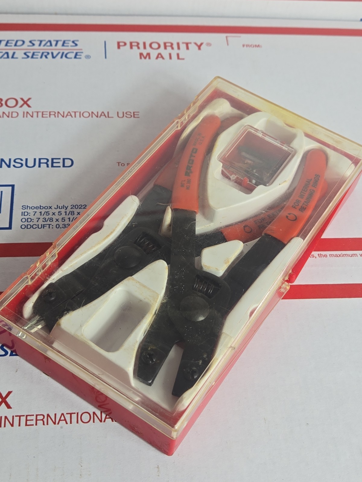 Proto Tools No.380 Retaining Ring Pliers Set Internal & External Made in USA