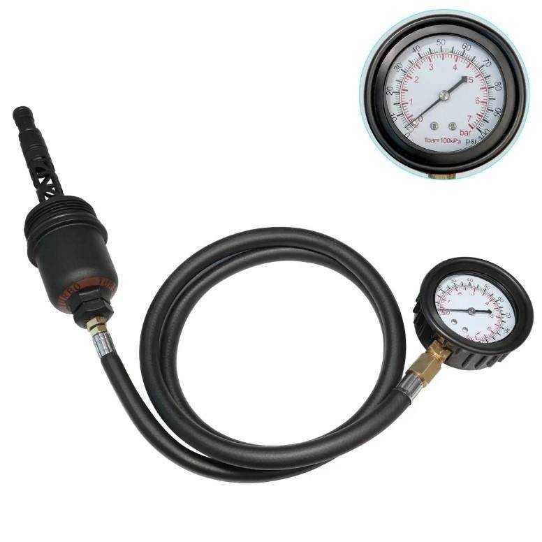 Oil Cap Pressure Test Gauge for Mercedes-Benz M271 Engine Vibration Diagnosis