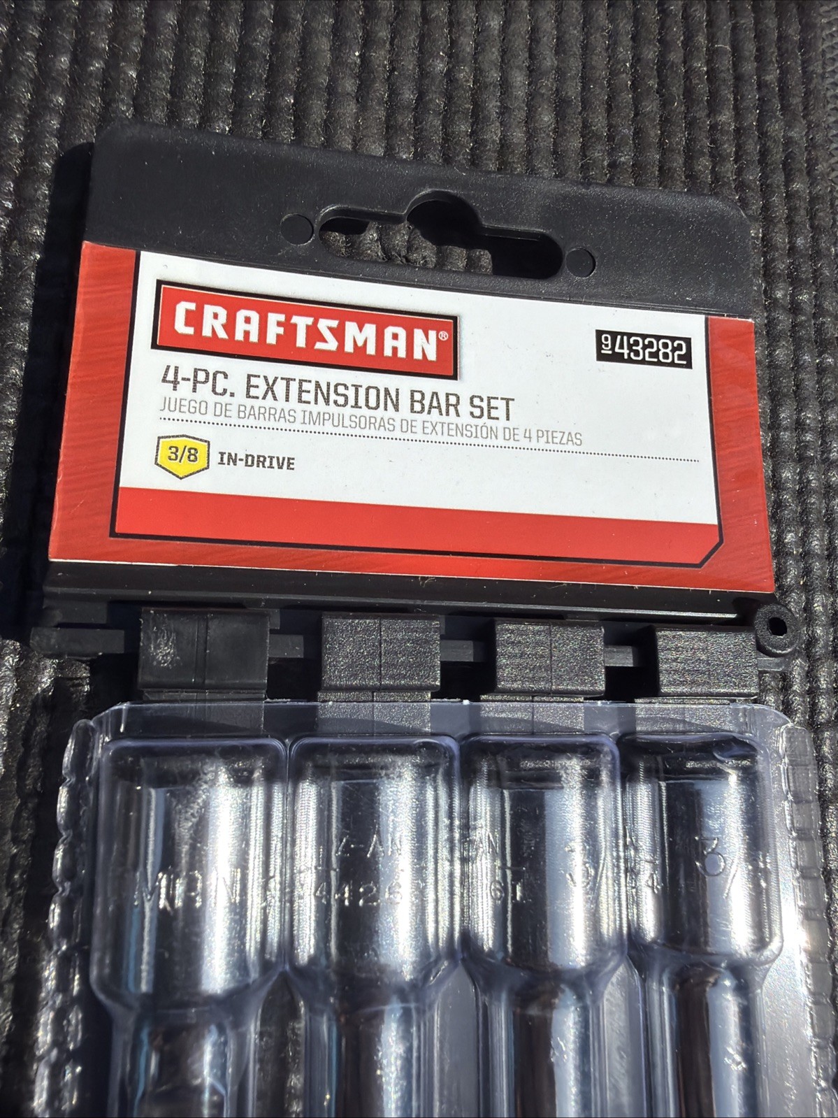 Sears Craftsman Nos 3/8” Extension Set 43282 1.5/3/6/10” Import Vintage