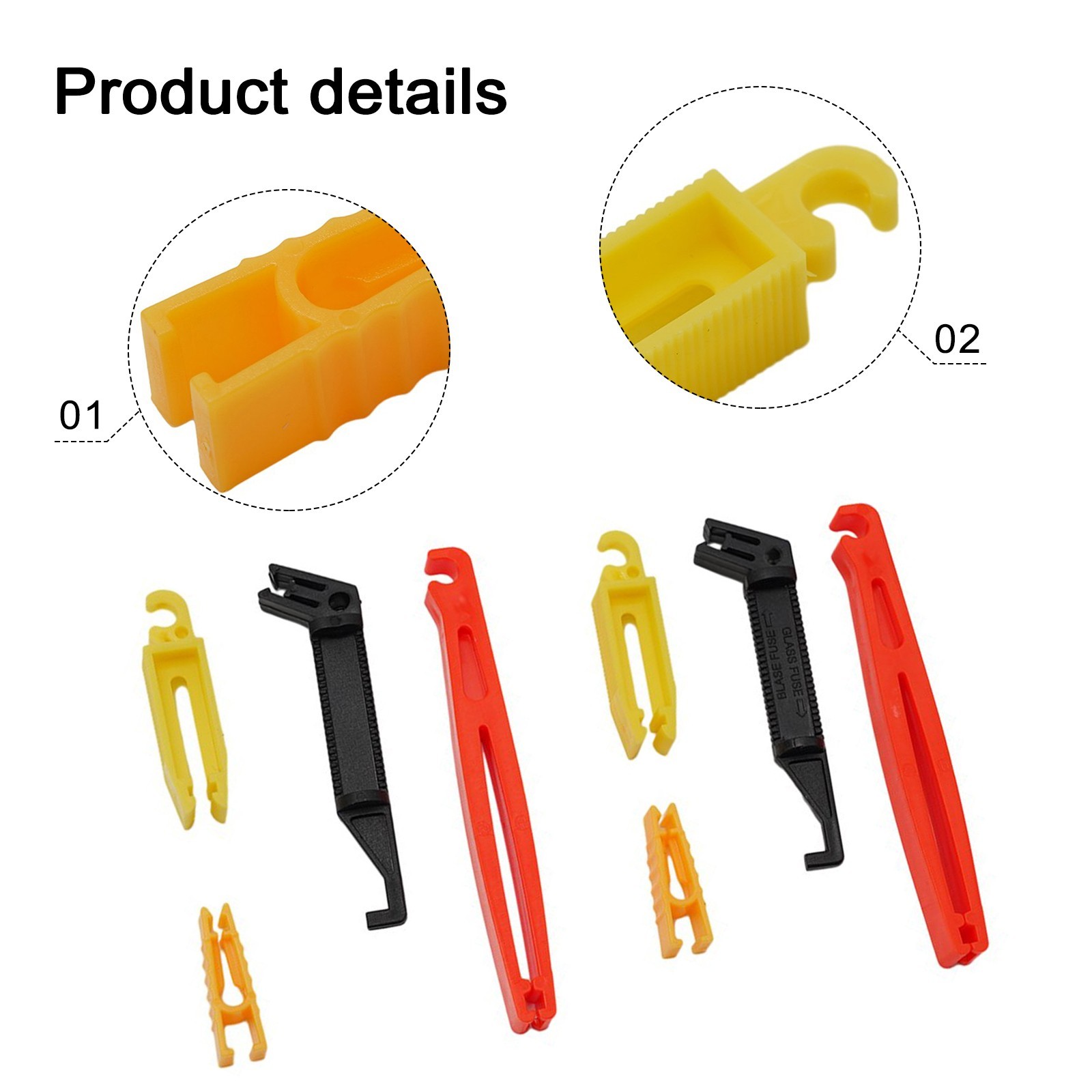 8Pc Automobile Fuse Puller Fuse Clip Tool Extractor Removal/for Car Fuse Holder.
