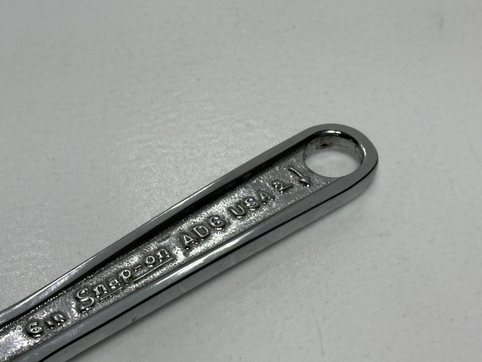 Snap-On Tools USA AD6 6″ / 150mm Full Polish Chrome Finish Adjustable Wrench
