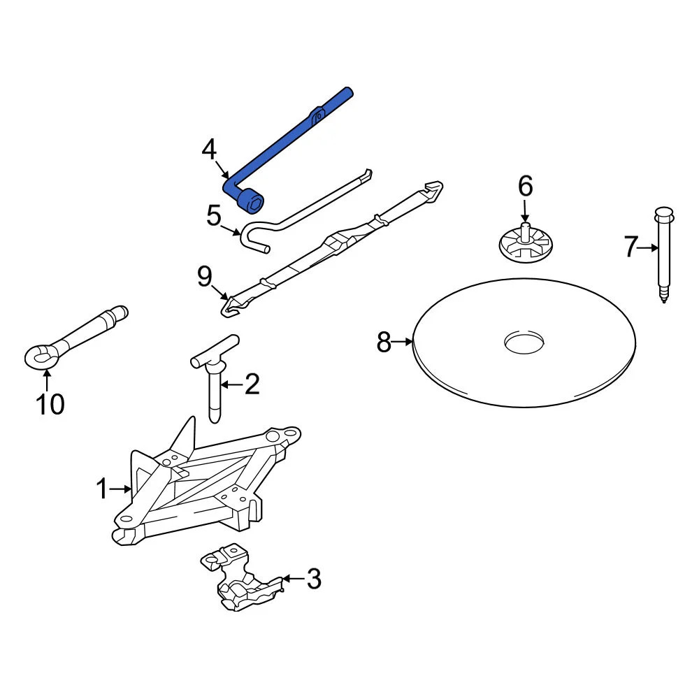 Mazda LD4769671 Wheel Lug Wrench