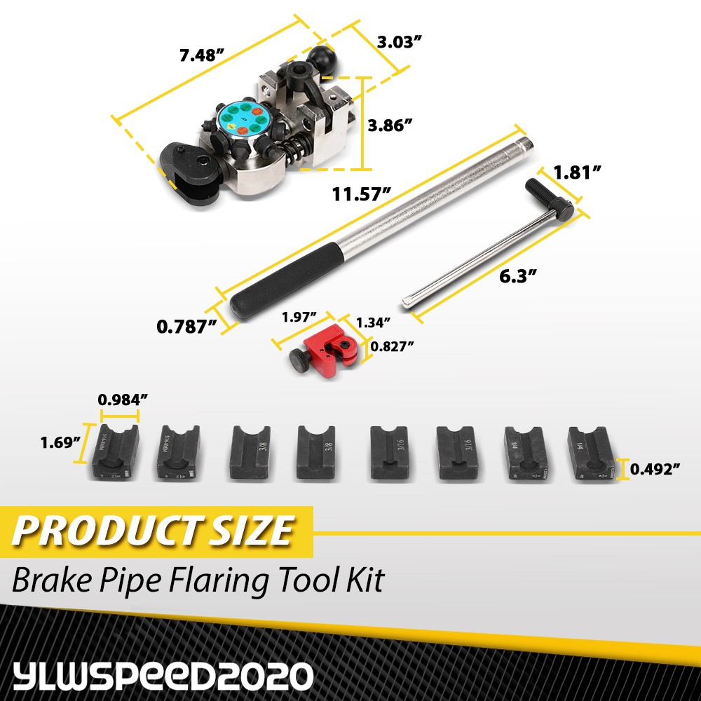 Brake Pipe Flaring Tool Kit Tube Brake Line Flaring Tool Kit