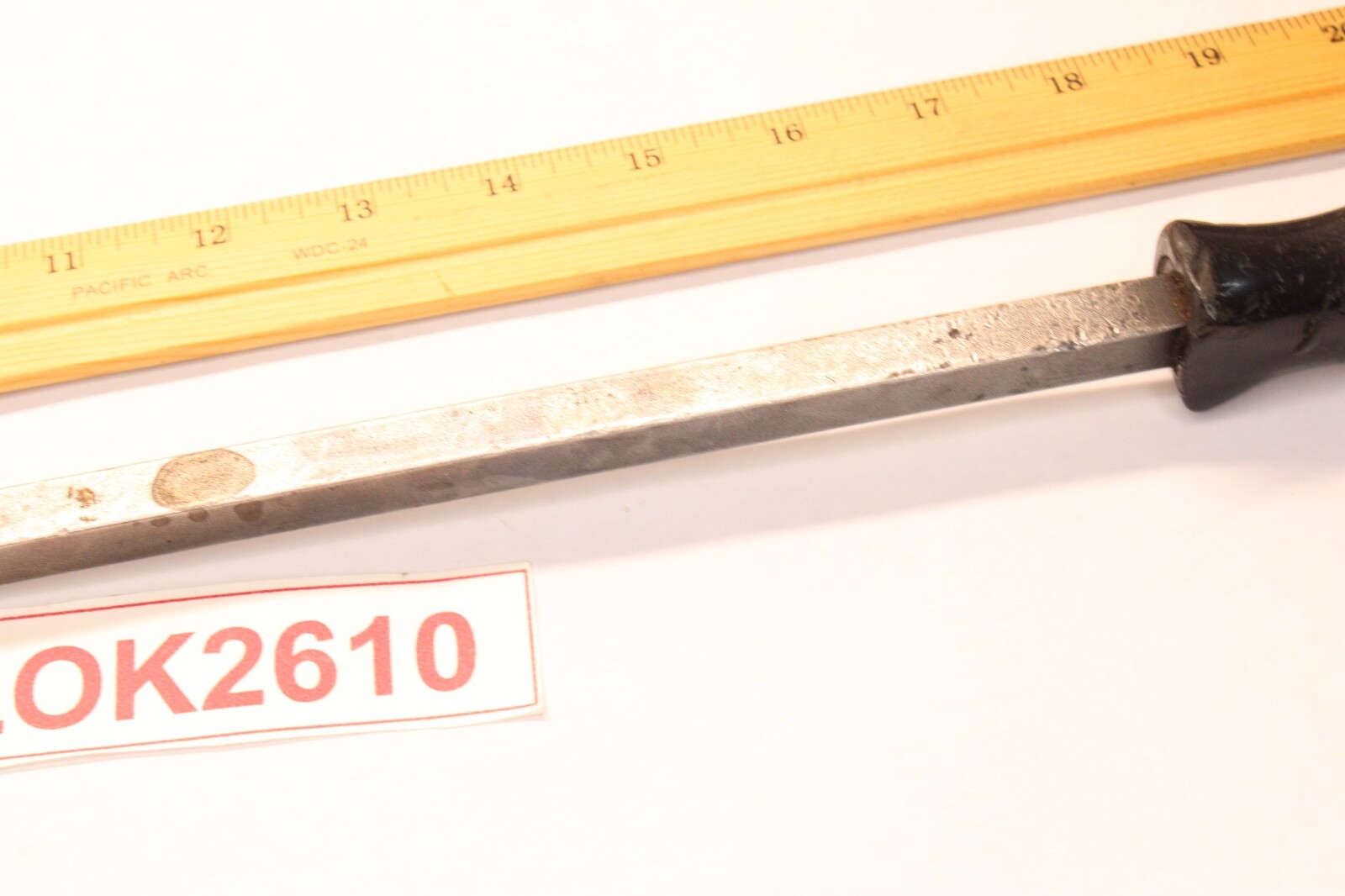Unbranded 23″ Long Angled Tip Pry Bar Mechanic Hard Black Handle