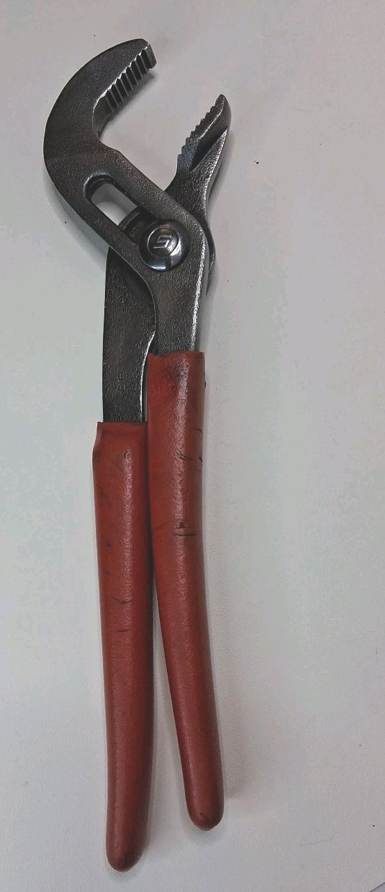 SNAP ON 91ACP 9″ Slip Joint Pliers USA Red Handle Adjustable Channel Lock