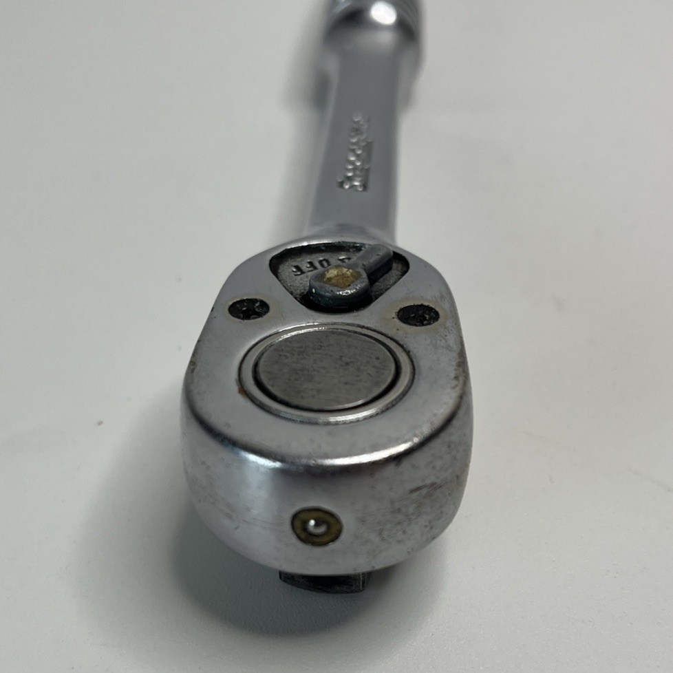 Snap On 3/8” Drive Standard Handle Fixed Head Chrome Ratchet F71C — Lot 3711