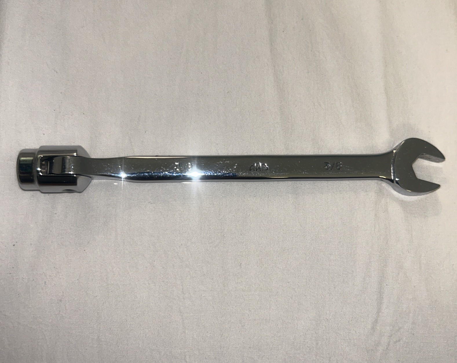 NEW Mac Tools 3/8” Open Box End Wrench/12-Point Flex Socket CFBX212R