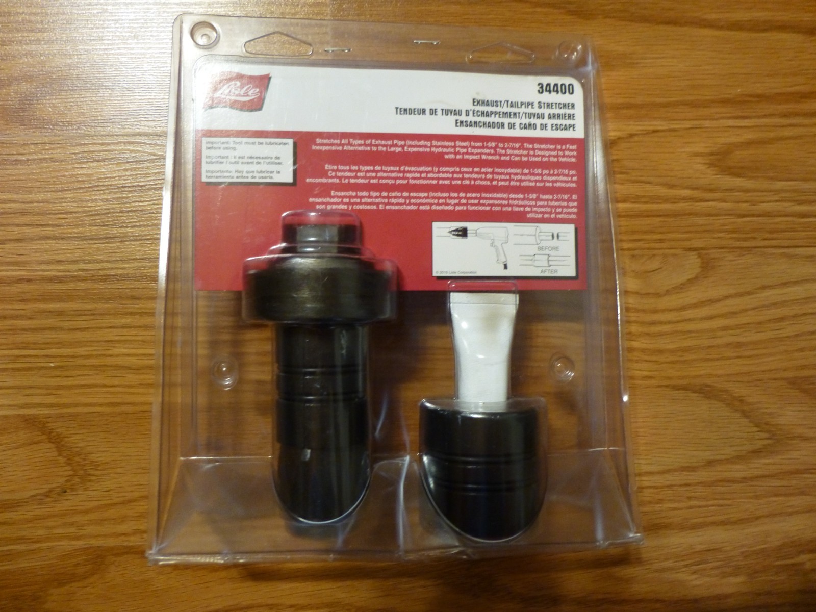 Lisle 34400 Exhaust Muffler Pipe Expander 1-5/8 to 2-7/16″ Tailpipe Stretcher