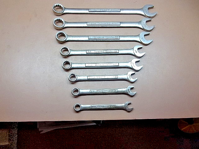 🔥 8 CRAFTSMAN SAE Combination Wrenches VV-Series 9/16″ to 1-1/8″ Partial Set