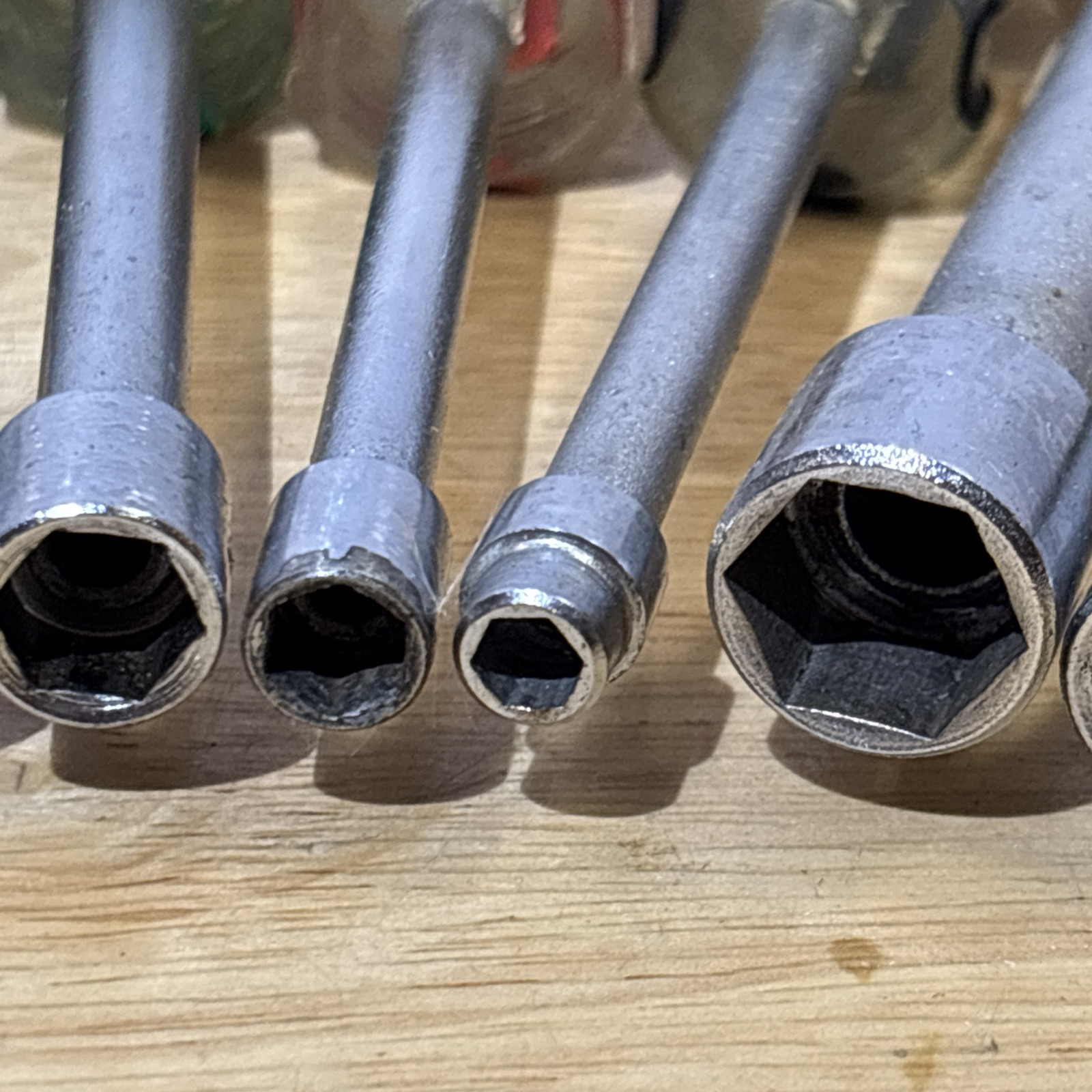 Dayton SAE Nut Driver Set LOT 3/16″ to 1/2″ Skips 5/16″ W/ Duplicates Vtg USA