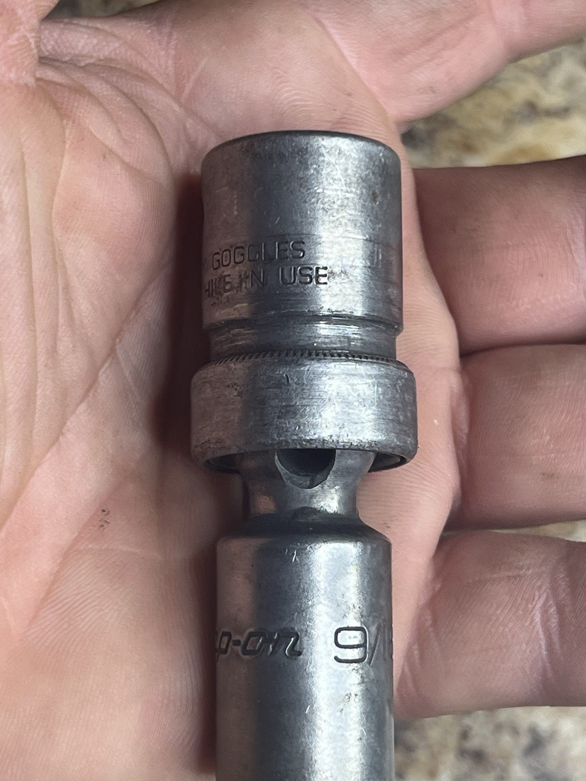 Snap On IPL18A 1/2″ Dr 6-Point 9/16″ Flank Drive Shallow Swivel Impact Socket