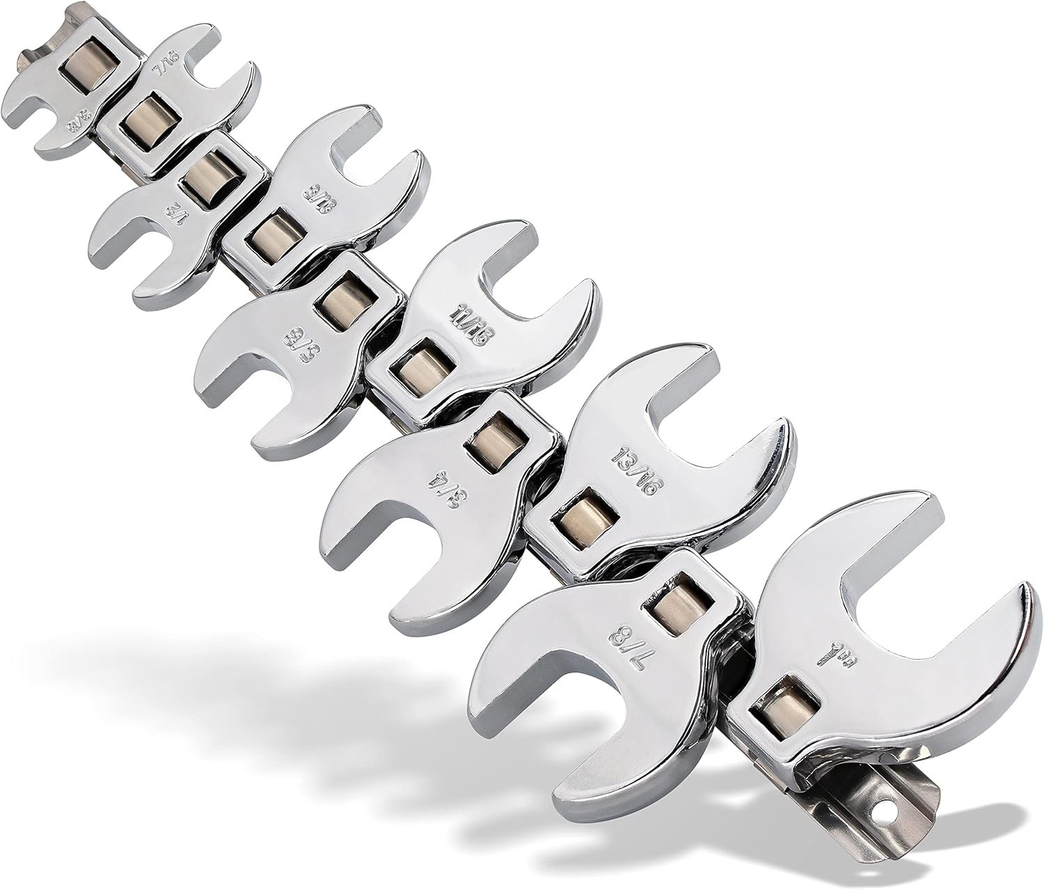 High Torque 150 ft-lbs Crowfoot Wrench Kit – Chrome Finish for Durability