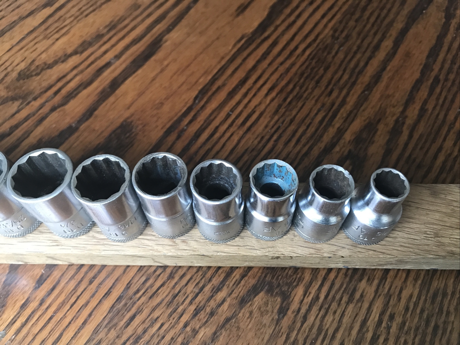 12 Gedore Sockets 1″ To 7/16″ AF With 1/2″ Drive. No 2.