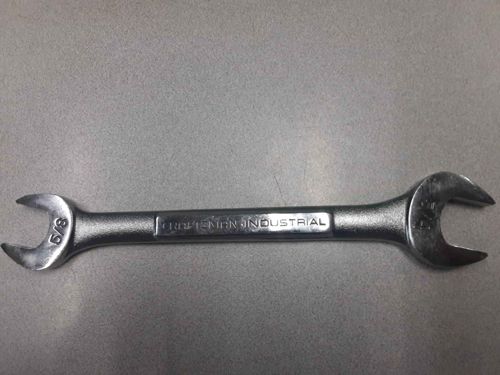 Craftsman Industrial -VV- 24686 5/8in x 3/4in Open End Wrench Made in USA