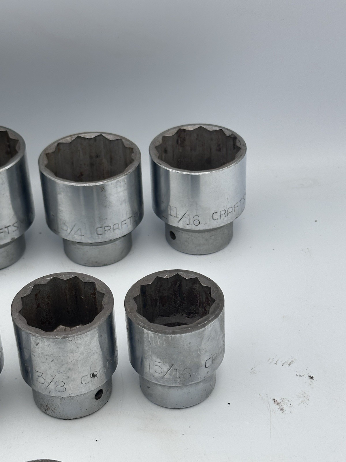 Vintage Craftsman -V- 3/4” Drive SAE Socket Set USA + Proto Breaker Bar + Case