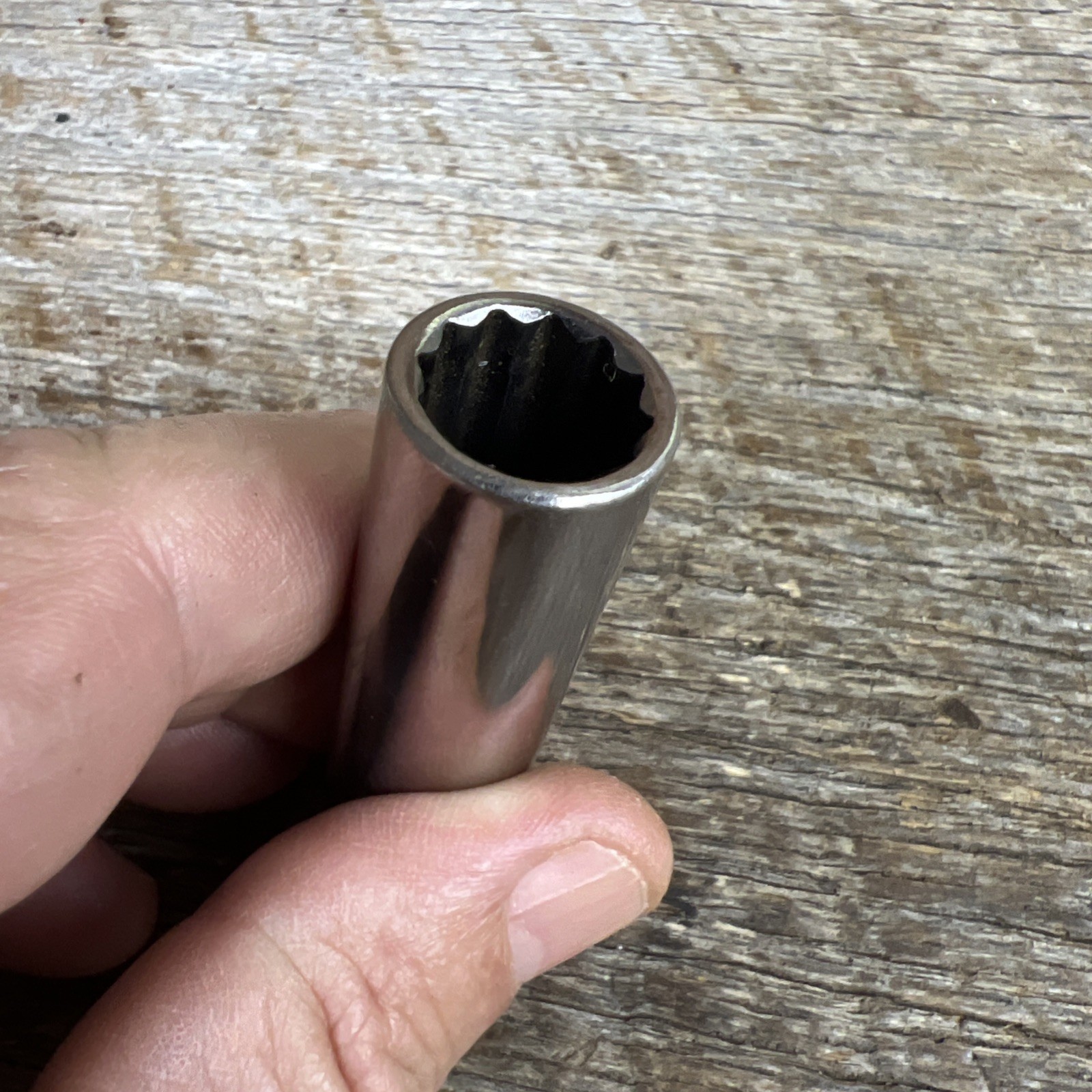 CRAFTSMAN 3/8” Drive 1/2” Deep well 12 point Socket 43312 Inverted “G1” USA VGC
