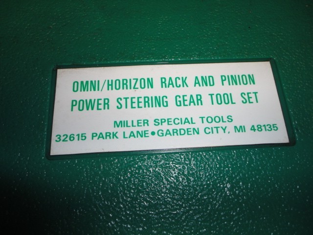Miller Special Tools Omni Horizon Rack & Pinion Power Steering Gear Tool Set 10p