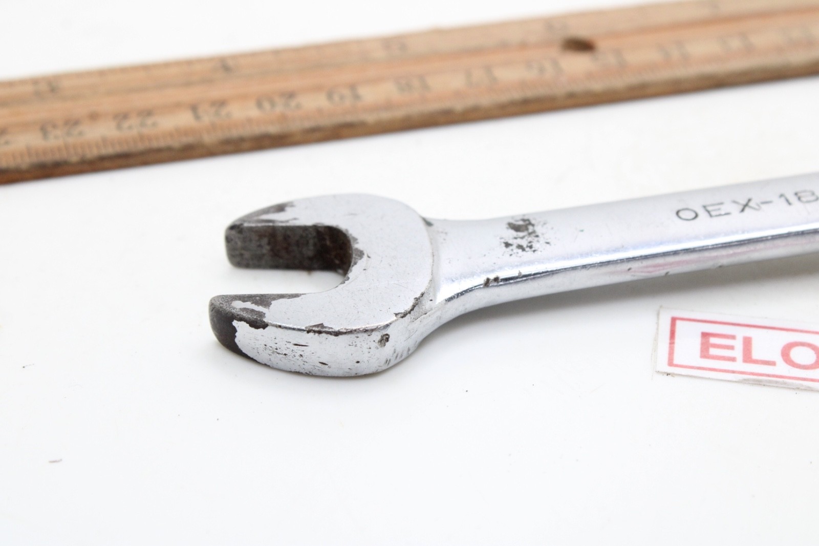 Snap-on OEX-180 9/16″ 12 Point SAE Short Chrome Combination Wrench 6″ USA