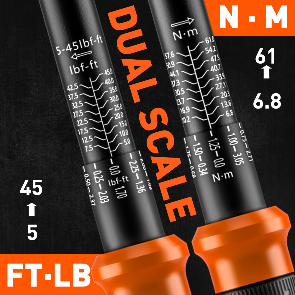 3/8″ Torque Wrench Snap Socket Professional Drive Click Type Ratcheting