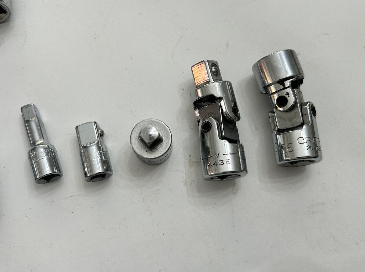 Craftsman Tools 50pc Mixed Socket Lot SAE Metric 1/4 3/8 1/2 Drives USA MADE