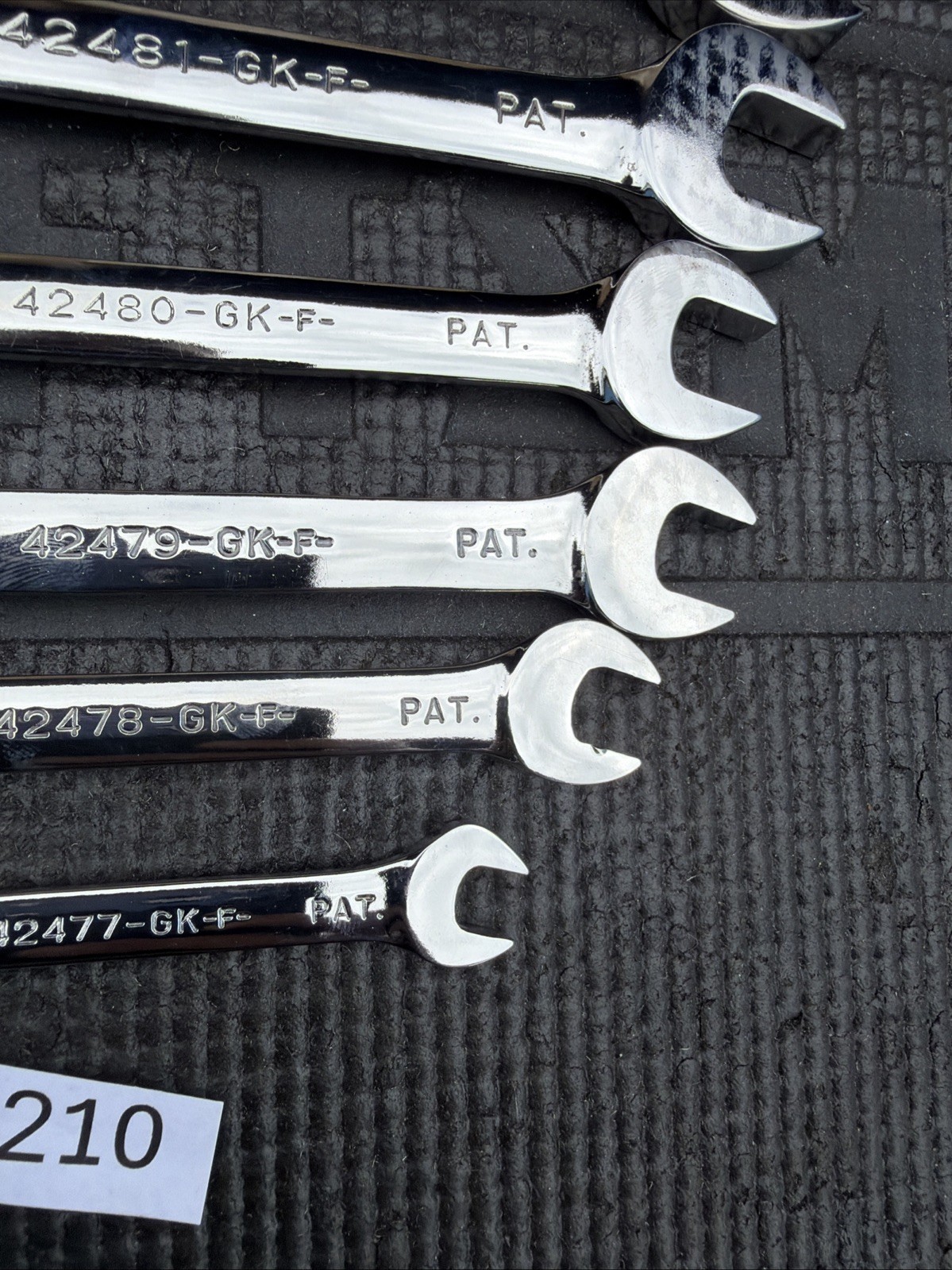 Rare Sears Craftsman USA Nos 7pc Locking Flex Ratcheting Wrench Set 42401 Metric