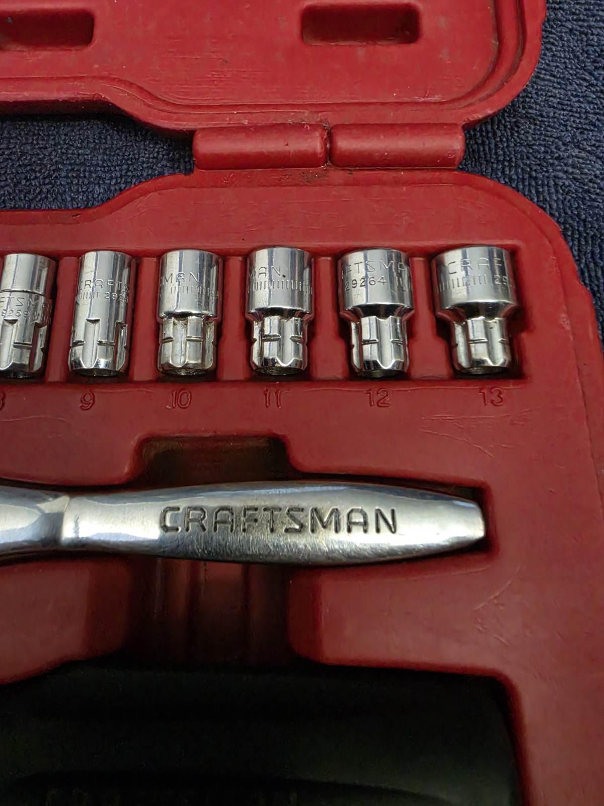 USED Craftsman Max Axess 27pc 1/4 Inch Drive Complete Socket Tool Set