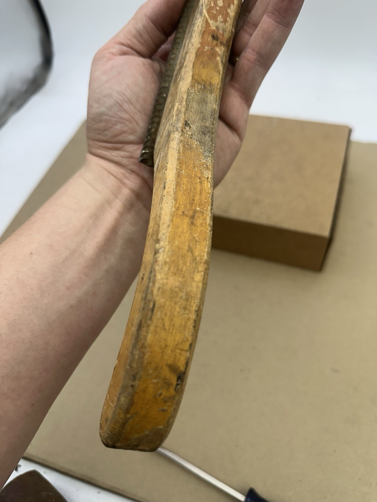VINTAGE AUTO BODY RASP-FILE With Wood Handle 14” X 1-3/8” Heller Vixen USA