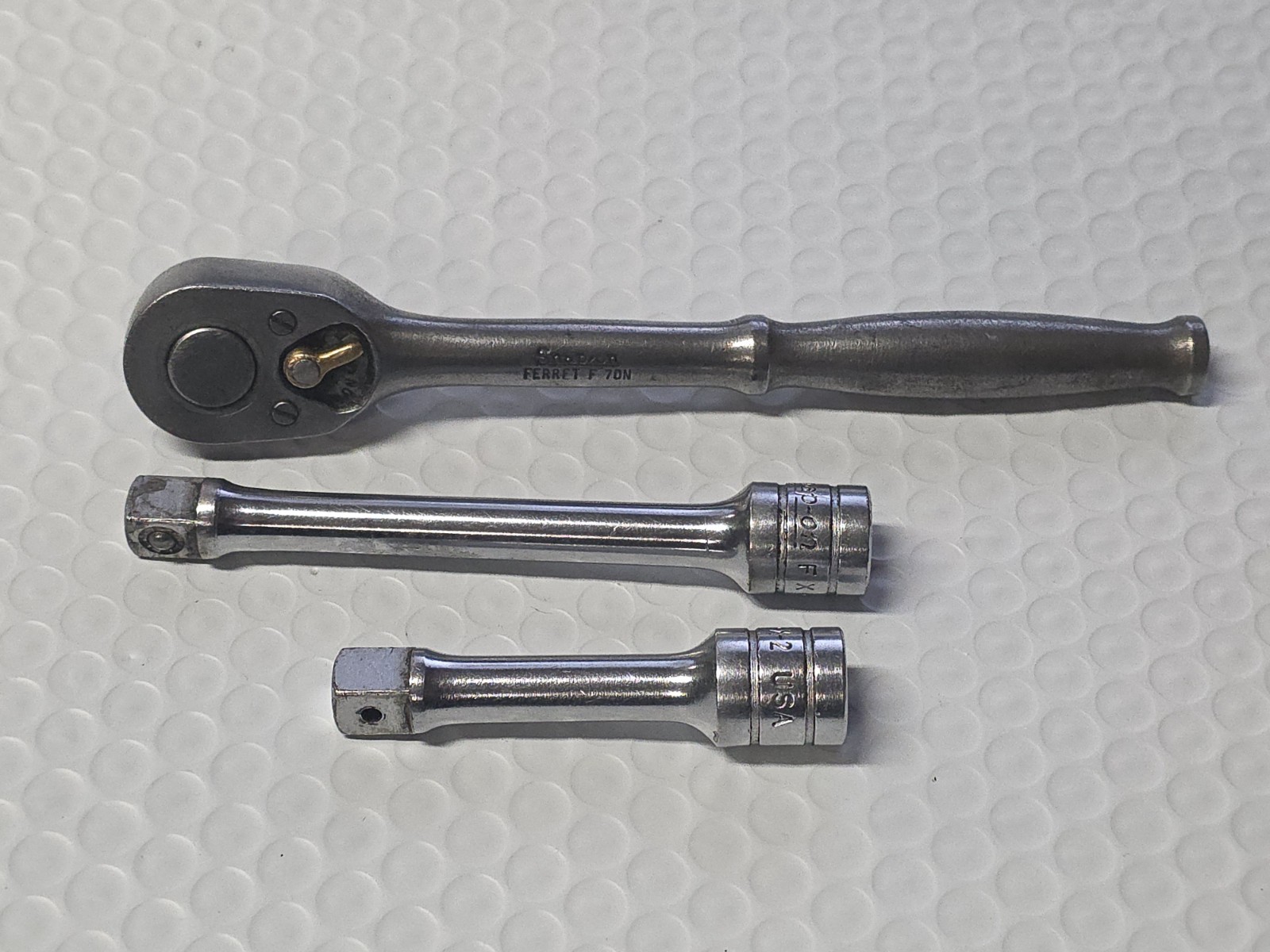 Snap-On Ratchet 3/8″ Ferret F-70N w/ Fx2 & Fx4 Extensions