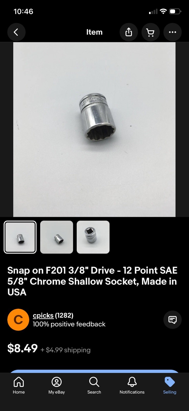 snap on socket lot – assorted