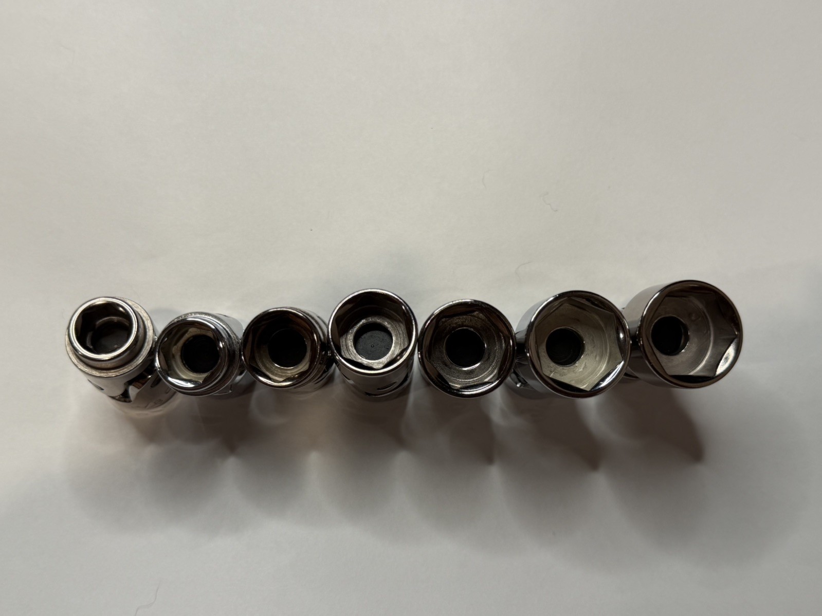 Craftsman 3/8” dr. 13 pc. Universal Swivel Sockets with Rail. Part#s in Desc.