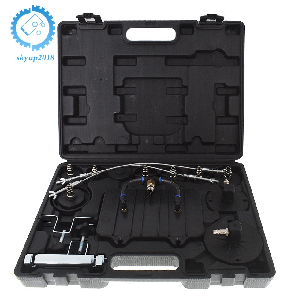 Portable Pneumatic Air Pressure Kit Brake & Clutch Bleeder Valve System Tool