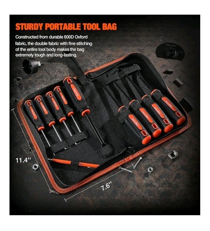 ValueMax 10-Piece Precision Hook and Pick Set with Scraper, Magnetic Telescoping